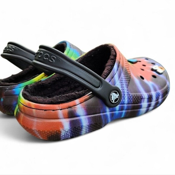 Crocs Classic Tie-Dye Dual Clogs Comfort Graphic W/Jibbitzs Size Men 5/Youth J5 - Picture 6 of 13